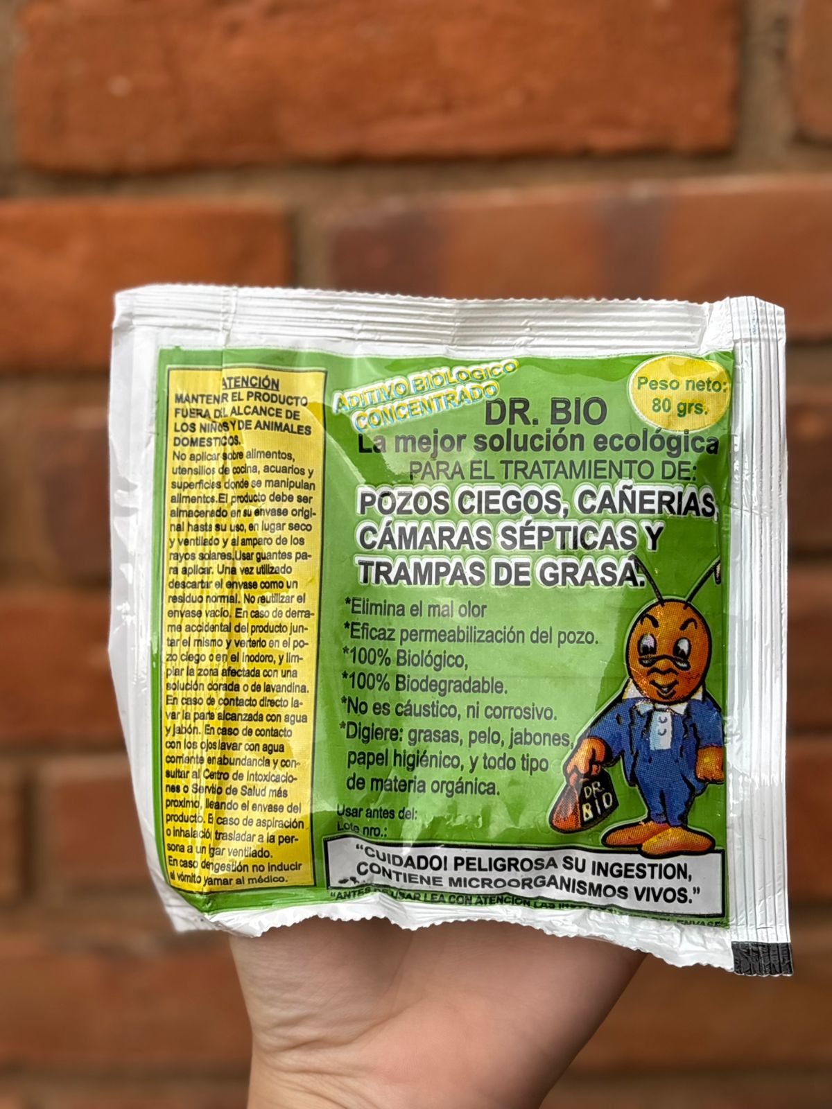Dr Bio destapa cañerias