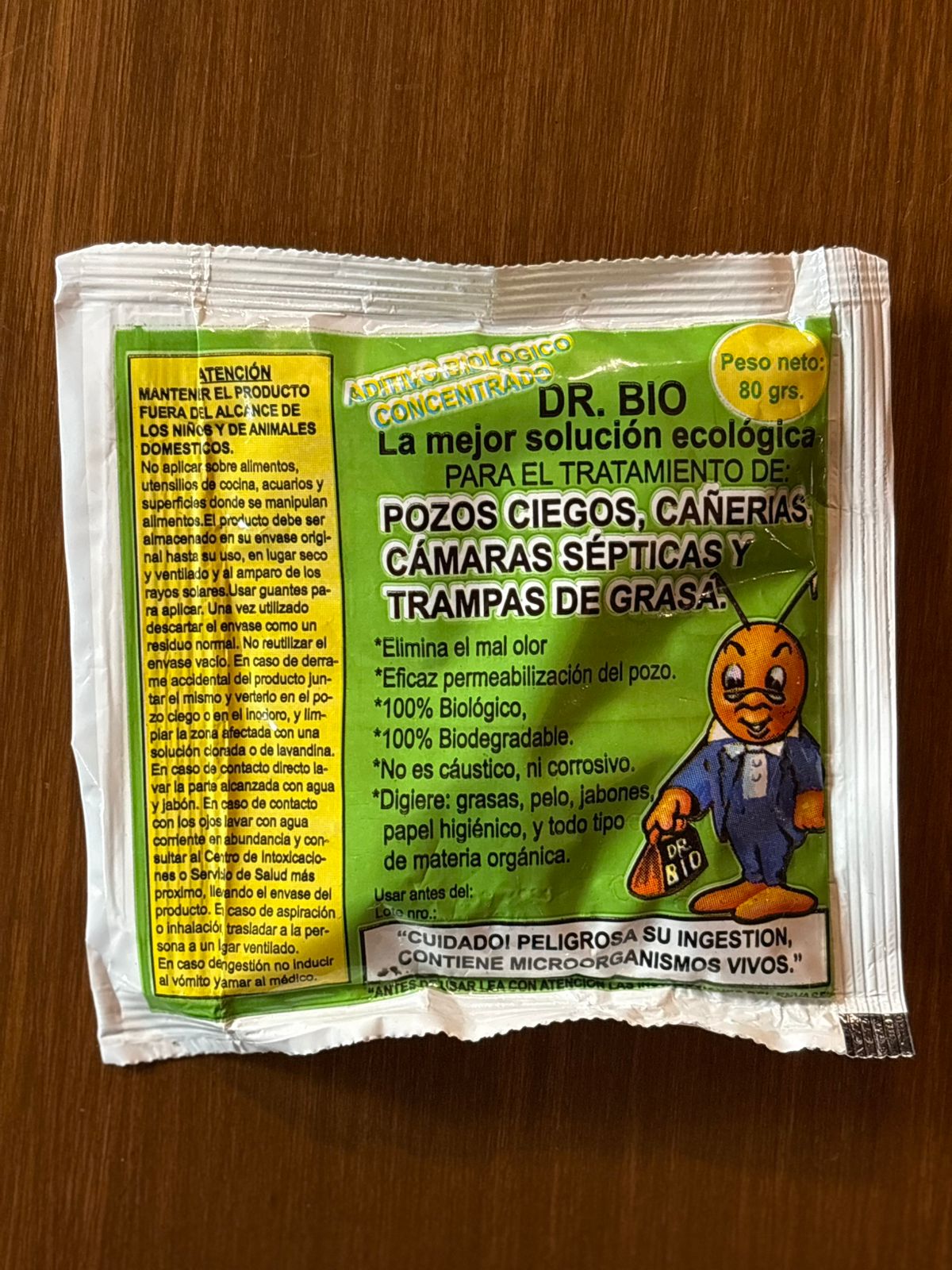 Dr Bio destapa cañerias